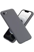 Newface Apple iPhone 16E Kılıf First Silikon - Gri thumbnail 1