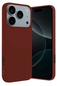 Newface Apple iPhone 17 Pro First Silikon - Bordo thumbnail 1