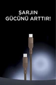 Şarj Kablosu Type-C to Type-C Örgü 60W Data Kablo U18 thumbnail 12