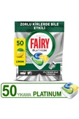 Fairy Platinum Bulaşık Makinesi Deterjanı Kapsülü/Tableti 50 Yıkama Limon Kokulu thumbnail 1