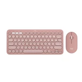 Logitech Pebble 2 Combo 920-012247 Pembe TKL Kablosuz Klavye Mouse Seti thumbnail 1