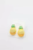 Mineli Ananas Küpe - Altın thumbnail 1