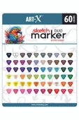 Art-X Sketch Marker Çift Taraflı 60 Renk thumbnail 4