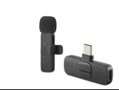 Type-C Kablosuz Mikrofon - Siyah HDX2783 thumbnail 2