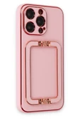 Newface Apple iPhone 13 Pro Max Kılıf Coco Elit Kapak - Pembe thumbnail 2