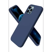 Newface Apple iPhone 12 Pro Kılıf First Silikon - Lacivert thumbnail 3