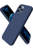 Newface Apple iPhone 12 Pro Kılıf First Silikon - Lacivert thumbnail 1