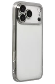Newface Apple iPhone 17 Pro Max Razer Lensli Silikon - Gümüş thumbnail 2
