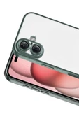 Newface Apple iPhone 17 Razer Lensli Silikon - Yeşil thumbnail 2