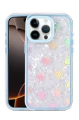Newface Apple iPhone 14 Pro Max Lumi Desenli Kapak - Mavi thumbnail 1