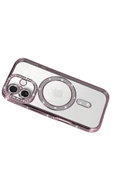Newface Apple iPhone 17 Joke Simli Magneticsafe Kılıf - Pembe thumbnail 3
