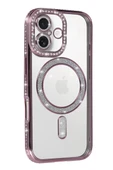 Newface Apple iPhone 17 Joke Simli Magneticsafe Kılıf - Pembe thumbnail 2