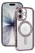 Newface Apple iPhone 17 Joke Simli Magneticsafe Kılıf - Pembe thumbnail 1