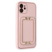 iPhone 12 Uyumlu Kılıf Coco Elit Kapak - Pembe thumbnail 2