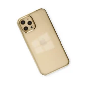 iPhone 12 Pro Max Uyumlu Kılıf Element Silikon - Gold thumbnail 3