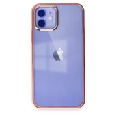 iPhone 12 Uyumlu Kılıf Element Silikon - Pembe thumbnail 1