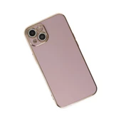iPhone 14 Uyumlu Kılıf Volet Silikon - Mor thumbnail 3