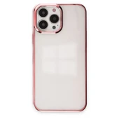 iPhone 14 Uyumlu Pro Max Kılıf Element Silikon - Pembe thumbnail 1