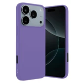 iPhone 17 Pro Uyumlu First Silikon - Lila thumbnail 1