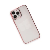 iPhone 14 Uyumlu Pro Max Kılıf Element Silikon - Pembe thumbnail 3