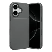 iPhone 17 Uyumlu Auto Focus Karbon Kapak - Gri thumbnail 1