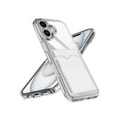 iPhone 17 Uyumlu Kart Şeffaf Silikon - Şeffaf thumbnail 3