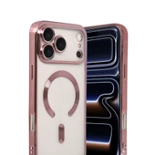 iPhone 17 Pro Uyumlu Kross Magneticsafe Kapak - Rose thumbnail 2