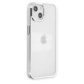 iPhone 14 Uyumlu Plus Kılıf Element Silikon - Gümüş thumbnail 2