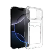 iPhone 17 Pro Max Uyumlu Kart Şeffaf Silikon - Şeffaf thumbnail 1