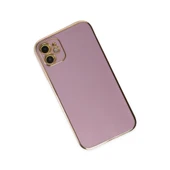 iPhone 12 Uyumlu Kılıf Volet Silikon - Mor thumbnail 3