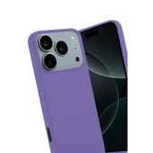 iPhone 17 Pro Uyumlu First Silikon - Lila thumbnail 3