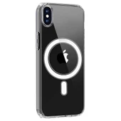 iPhone X Kılıf Magneticsafe Şeffaf Silikon - Şeffaf thumbnail 2