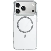 iPhone 17 Pro Uyumlu Live Diamond Magsafe Kapak - Şeffaf thumbnail 2