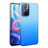 Xiaomi Redmi Note 11 Pro Uyumlu Glossy Kapak - Mavi thumbnail 1