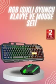 RGB Işıklı   Klavye Q Klavye Mouse Hediyeli thumbnail 1