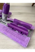 Teleskobik Cam Yer Tavan Silme - İstediğin Bezi Tak Kullan - 4 Mandallı -Yedek Bezli Mop Seti thumbnail 5