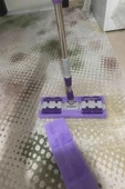 Teleskobik Cam Yer Tavan Silme - İstediğin Bezi Tak Kullan - 4 Mandallı -Yedek Bezli Mop Seti thumbnail 1