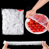 100 Adet Lastikli Tazeliği Koruyan Tencere Tabak Bonesi Esnek Strech Kapak thumbnail 5