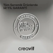 Creavit LP146 Loop 45cm Masa Üstü Çanak Lavabo Mat Antrasit thumbnail 4