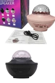 Dönen Işıklı Disko Topu Projektör Müzik Çalarlı Disco Speaker thumbnail 2