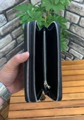 Guard Çift Fermuarlı Siyah Deri El Çantası thumbnail 3