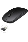Kablosuz Mouse Fare Şarjlı Bluetooth Wireless Çift Modlu Sessiz thumbnail 1