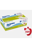 Lateks pudralı eldiven (M) 20 paket thumbnail 2