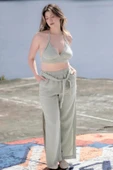 Mint Green Muslin Slit Trouser thumbnail 4
