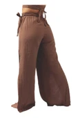 Brown Muslin Slit Trouser thumbnail 2