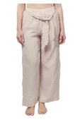 Beige Muslin Slit Trouser thumbnail 3