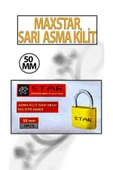 Sarı Asma Kilit 50 MM 3 Anahtarlı thumbnail 2