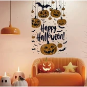 Halloween Temalı Balkabaklı Duvar Sticker Seti thumbnail 2