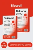 Biowell Dekinon D3K2 Damla 20 ml x 2 Adet thumbnail 1