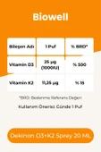 Biowell Dekinon D3K2 Sprey 20 ml x 2 Adet thumbnail 2